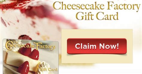 Please safeguard this ecard as it cannot be replaced if lost or stolen. Get a Free Gift Card for Cheesecake Factory ~ | Coupons & GiftCard | Pinterest