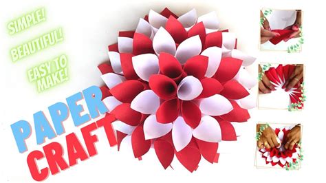 Beautiful Paper Flower Craft Youtube