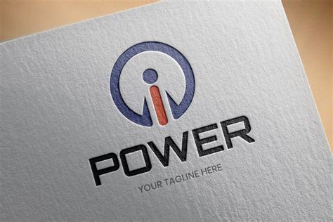 Power Logo Template Power Logo Logo Templates Vector Logo Design