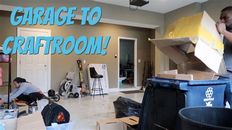 Making Space In Our Garage Garage To Craft Room Transformation Part 1