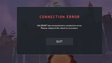 Valorant Connection Error Fix Guide Valorant Valorant Breach Skin