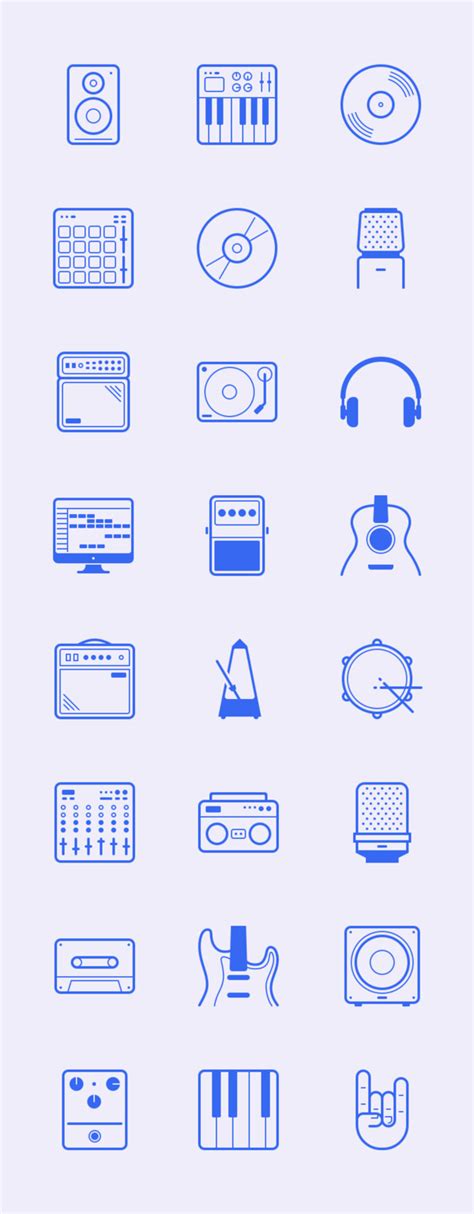 In The Studio 24 Free Icons Graphicburger