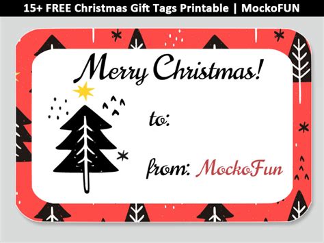 FREE Christmas Gift Tags Printable MockoFUN