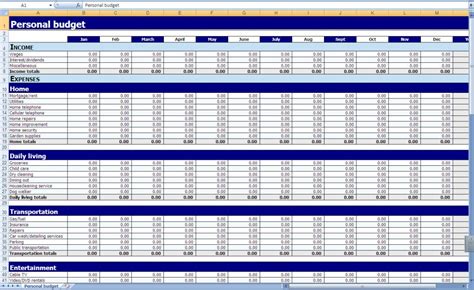 20 Monthly Budget Worksheet Excel Worksheets Decoomo