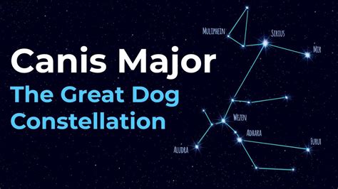 How To Find Canis Major The Great Dog Constellation Youtube