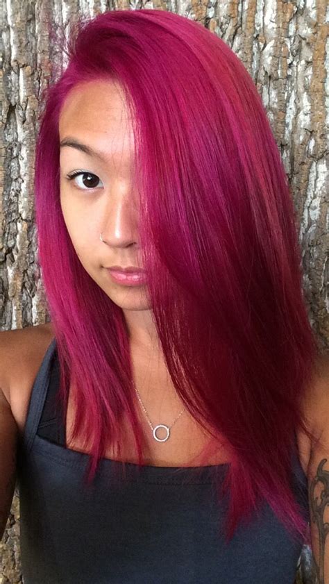 The 25 Best Magenta Red Hair Ideas On Pinterest Red