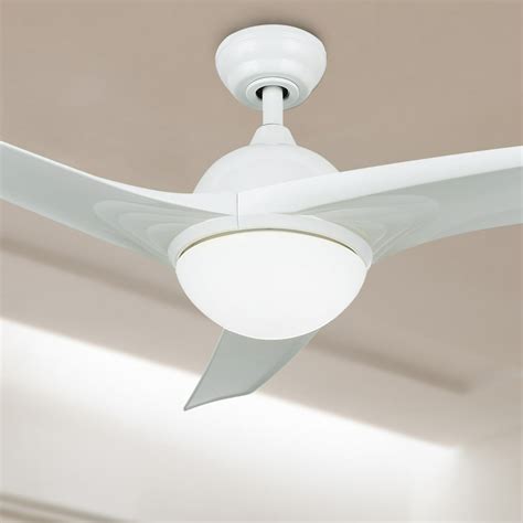 Ceiling Fan W Led Light 52 White Finish With Three White Color