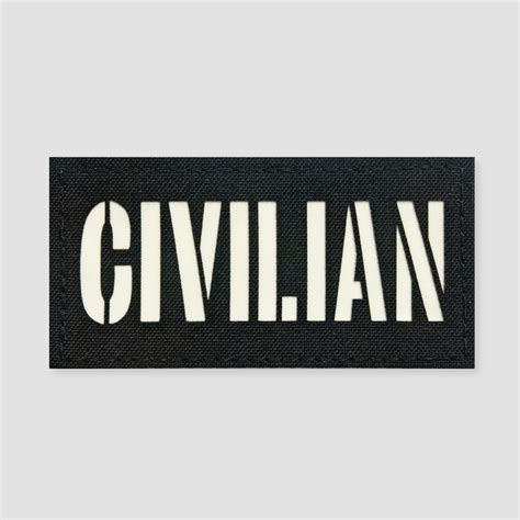 Civilian Identifier Velcro Patches | Perroz Designs