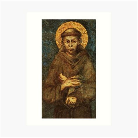Saint Francis Of Assisi Art Print By Beltschazar Art Prints Francis