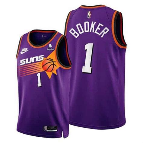 Men S Phoenix Suns 1 Devin Booker 2022 23 Blue City Edition Stitched