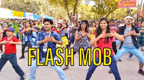 Amazing Flash Mob Dance By A Group Of Dance Lovers Mysterious Mobbers Agra India YouTube