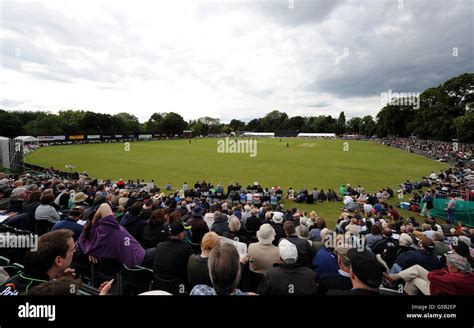 General View Of Surrey Lions And Nottinghamshire Outlaws Playing At