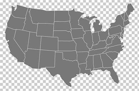 United States Silhouette Map Png Clipart Black And White Map