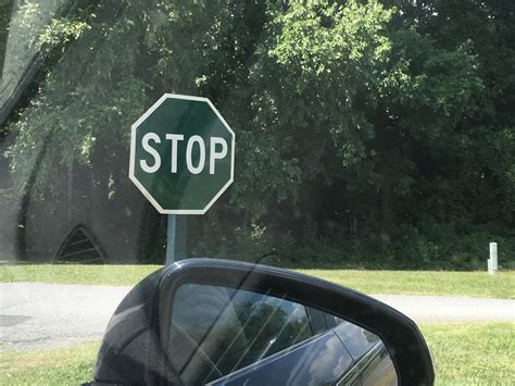 This Green Stop Sign Does It Mean Stop Does It Mean Go Both R