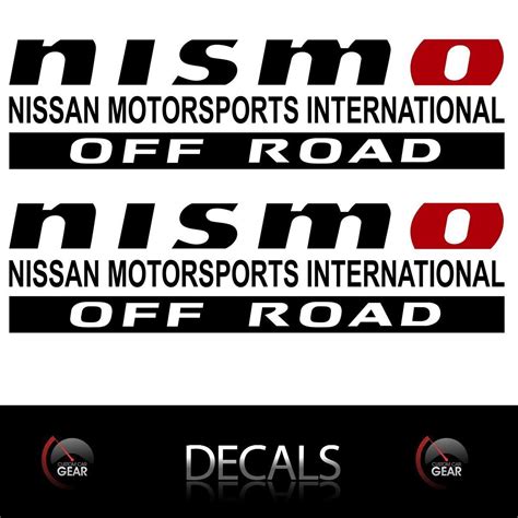 2 Nismo Off Road Decals Stickers Nissan Titan Frontier Pathfinder 4x4