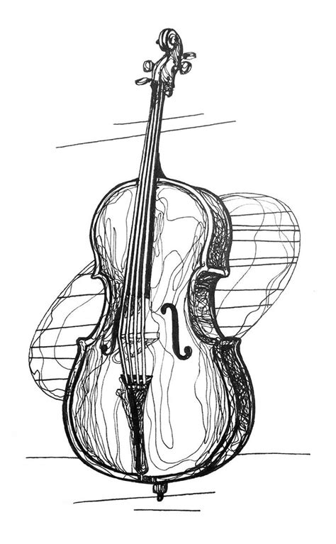 Pin By Darky Richz On Strings Cello Art Music Sketch Drawings