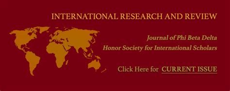 Phi Beta Delta Honor Society For International Scholars
