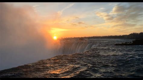 Niagara Falls Sunrise And Sunset Youtube