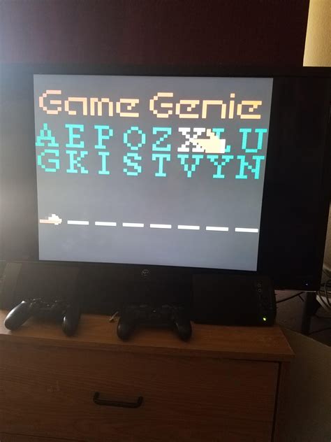 Game Genies Code Input Screen On The Nes Nostalgia