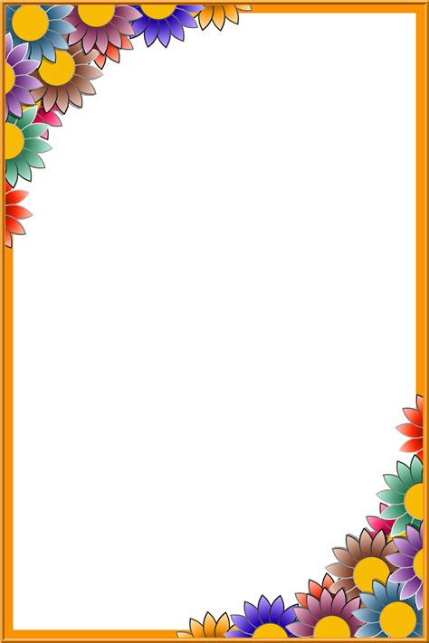 Frame PNG | Colorful borders design, Page borders design, Clip art frames borders