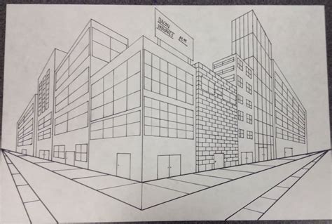 How To Draw Buildings In 2 Point Perspective Jere Hooker