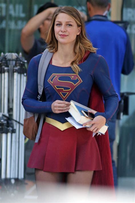 Sexy Beautiful Babes Melissa Benoist ‘supergirl Set In Vancouver 09