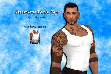 Simsworkshop Accessory Tank Tops By Deathbywesker Sims 4 Downloads