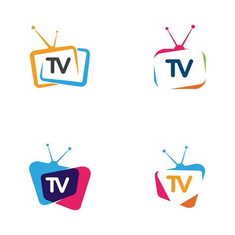 Tv Icon Logo Set 1268892 Vector Art At Vecteezy