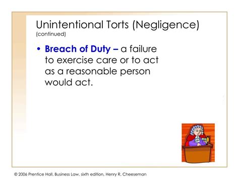 Ppt Chapter 3 Intentional Torts And Negligence Powerpoint