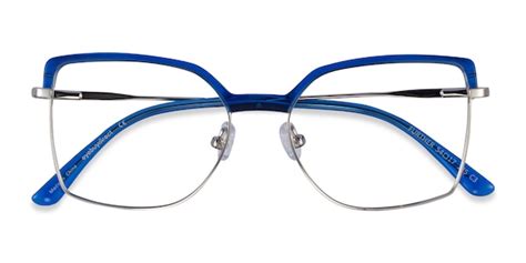 Blue Eyegalass Frames Trendy Colored Eyewear Eyebuydirect