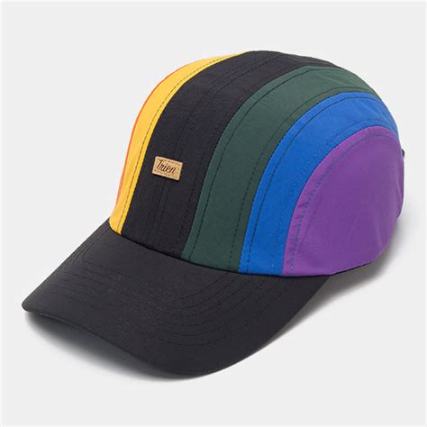 Unisex Casual Sports Creative Stitching Rainbow Melon Leather Cap