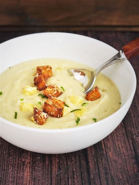 Roasted Cauliflower Soup With Parmesan Croutons Recipes