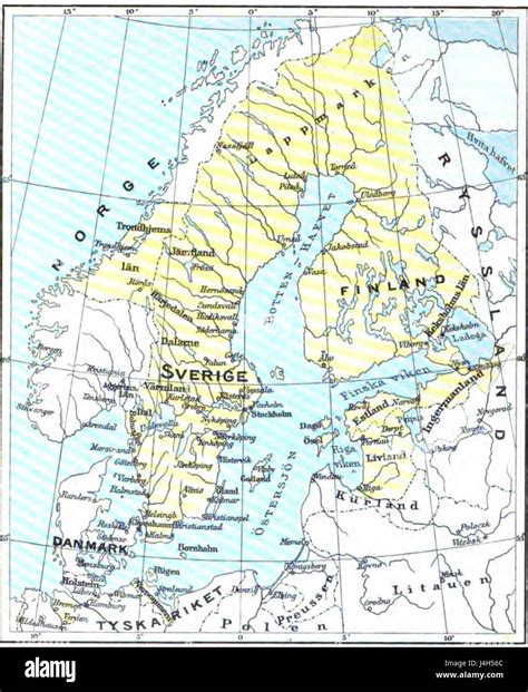 Swedish Empire 1658 Stock Photo Alamy