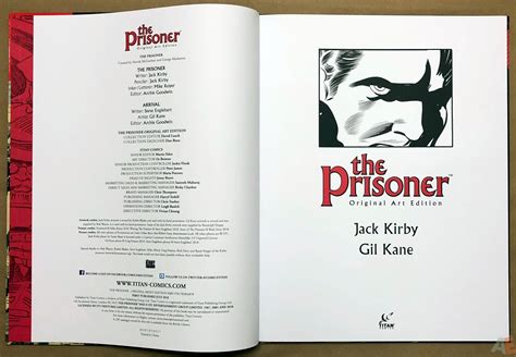 The Prisoner Original Art Edition Artists Edition Index