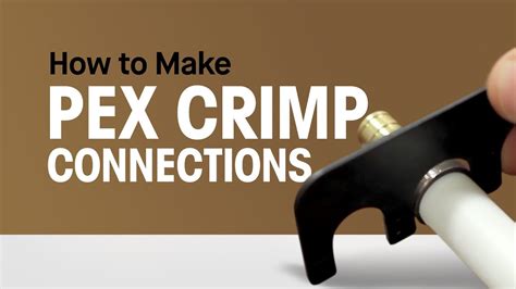 How To Make Pex Crimp Connections Youtube
