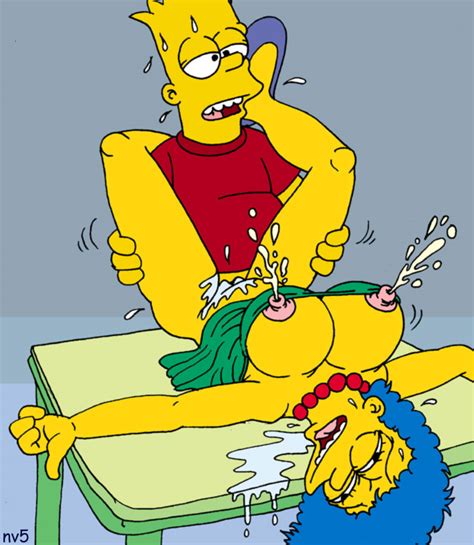 rule 34 2005 bart simpson breasts clothes color female human lactation male marge simpson nev