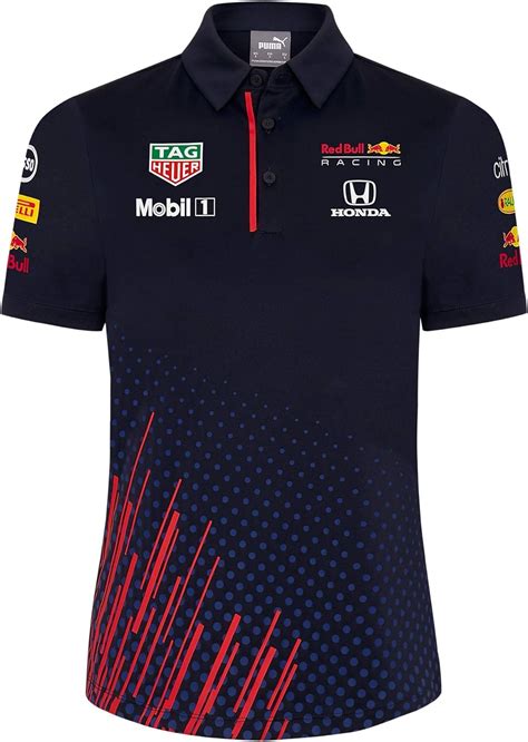 Red Bull Racing F1 Womens 2021 Team Polo Shirt L Blue Amazonca