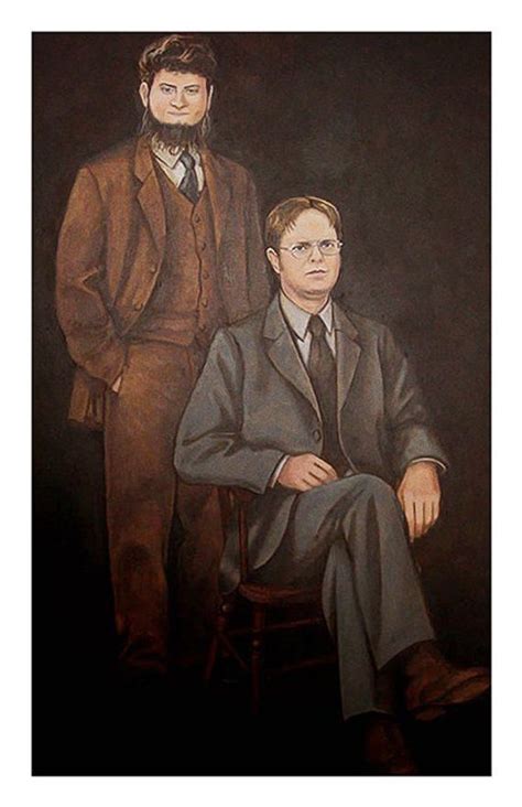 Dwight Schrute Mose Schrute Portrait The Office Poster Print Etsy