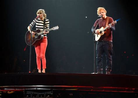 Taylor Swift Nearly Gets Impaled By Ed Sheerans Sword Mirror Online