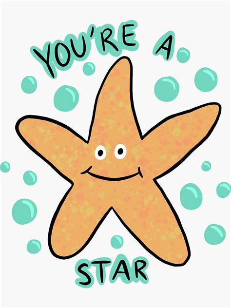 Youre A Star Sticker By Abbi3green Redbubble