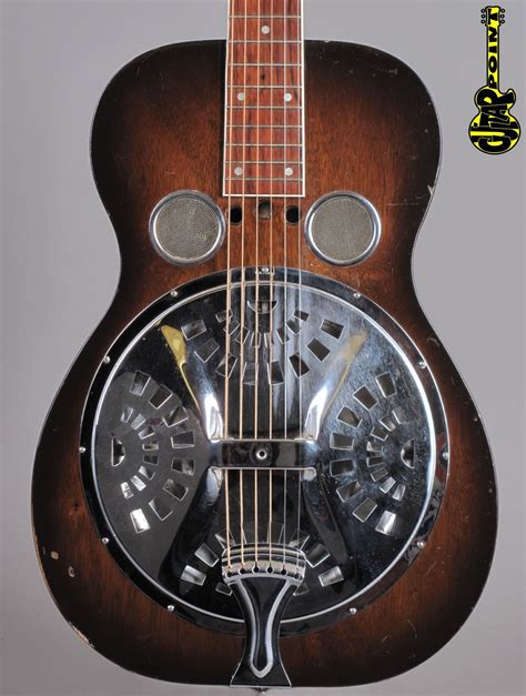 1930s Dobro Model 55 - Roundneck Resonator Guitar-Vi30DobroM55