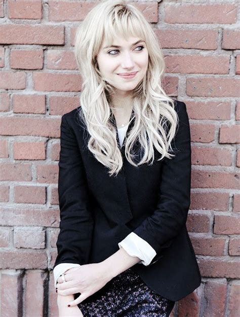 Imogen Poots Daily Imogen Poots Casual Hairstyles Hairstyles With Bangs