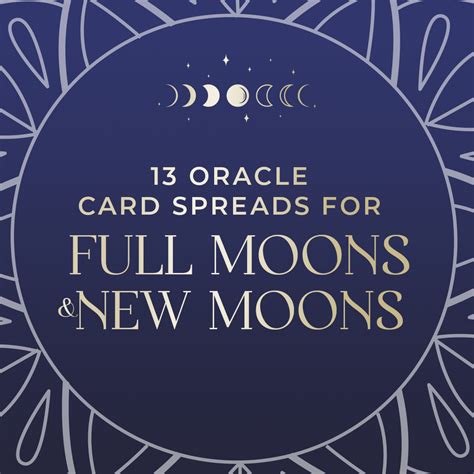 Oracle Card Spreads For Full New Moons Cbr Store