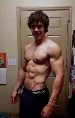 Shirtless Male Muscular Frat Jock Hunk Hard Body Athletic Beefcake