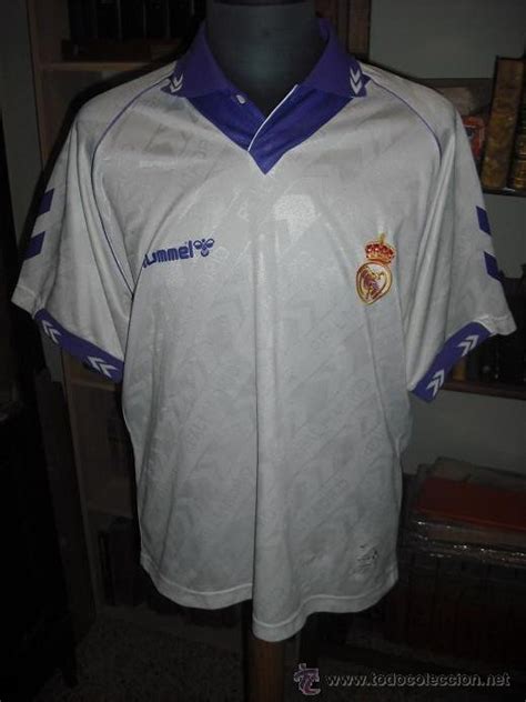 Antigua Camiseta Hummel Del Real Madrid Sin Pu Comprar Camisetas De