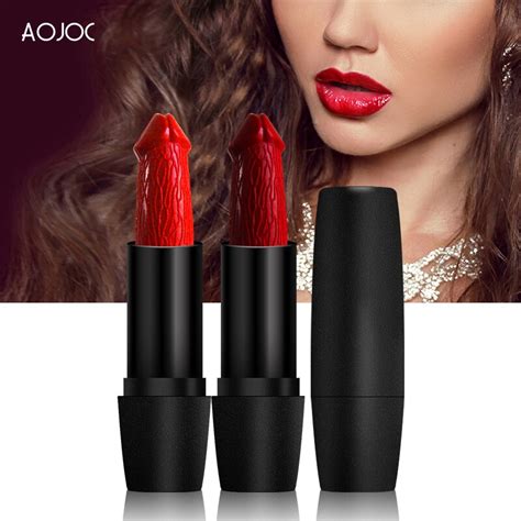 Buy 2018 Aojoc Brand Makeup Sexy Matte Penis Lipstick Women Lipsticks Long