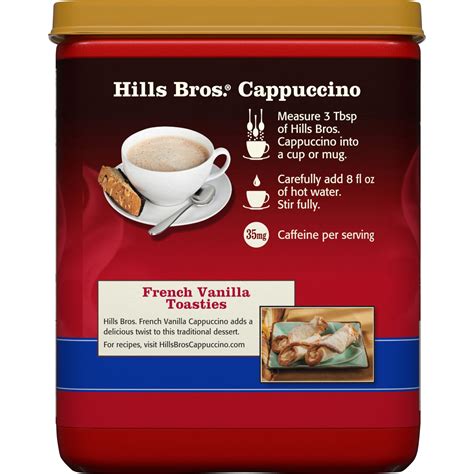Hills Bros French Vanilla Cappuccino Cafe Style Drink Mix 16 Oz Shipt