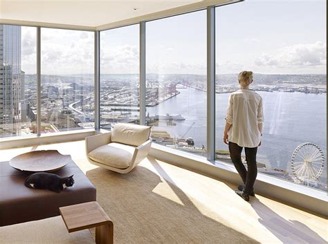 Floor to ceiling is used with these nouns: High-Rise Apartment with Floor-to-Ceiling Windows ...