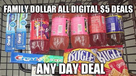 FAMILY DOLLAR ALL DIGITAL $5 DEALS #couponing #familydollar #