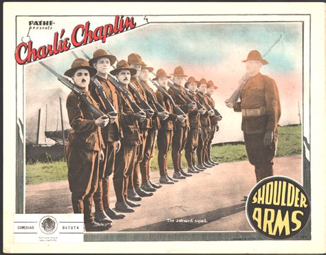 Lobby Card For Shoulder Arms 1918 Chaplin Charlie Chaplin Silent